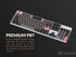 Teclas PBT en blanco premium